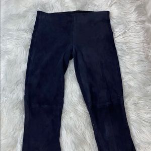 Theory Lamb Skin Suede Skinny Pant